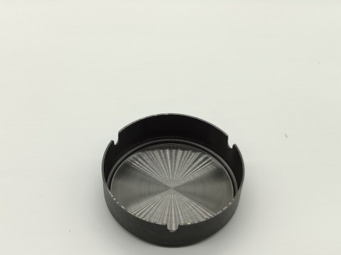 Pepeljara inox CRNA 10cm - okrugla