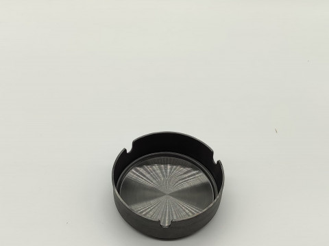Pepeljara inox CRNA 8cm - okrugla