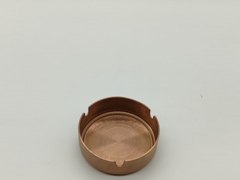 Pepeljara inox BAKRENA 8cm - okrugla