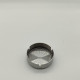 Pepeljara inox SREBRENA 8cm - okrugla