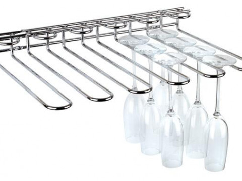 Nosač za čaše inox - 5 redova čaša