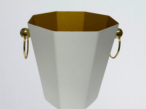Posuda za led - kibla 5 litara Osmerokut White Gold