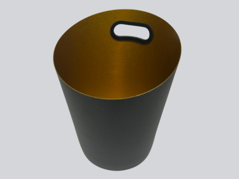 Posuda za led - kibla 5 litara Slanting Champagne Black Gold
