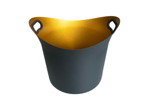 Posuda za led - kibla 10 litara Big V Shape Champagne Black Gold